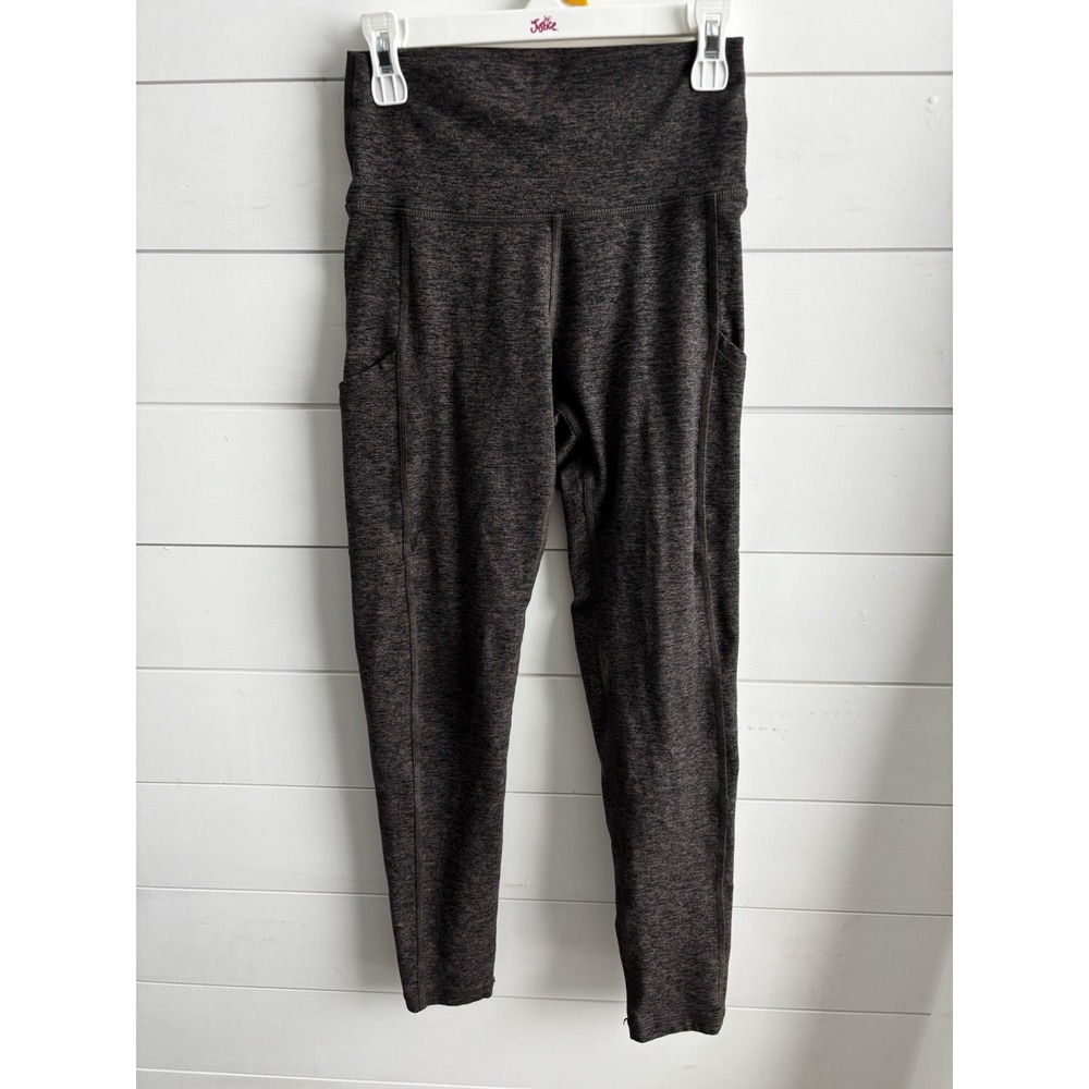 Aerie women's Chill Play Move high rise legging short‎ taupe brown  Size S 0289